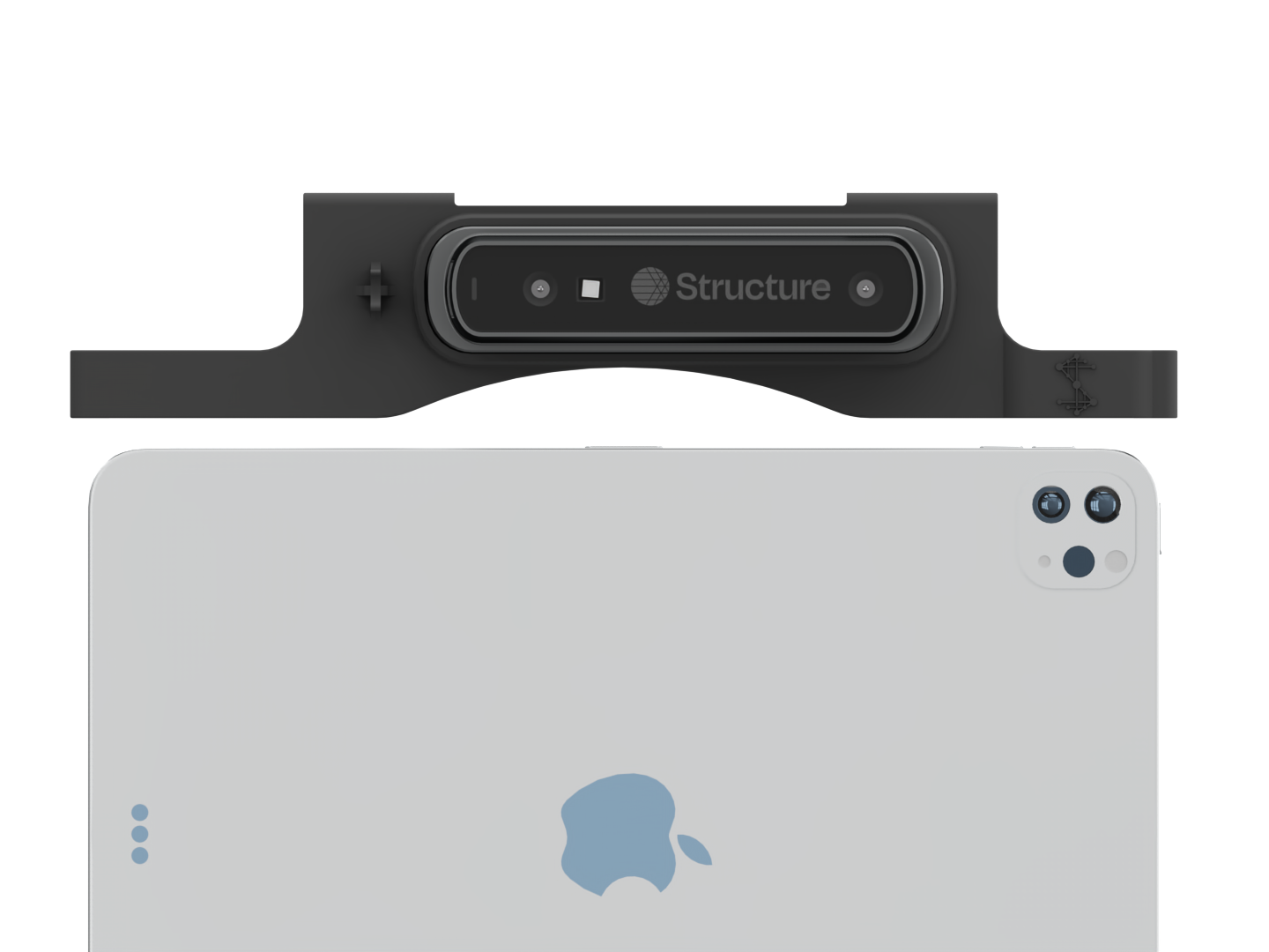 structure sensor on bracket unattached from ipad